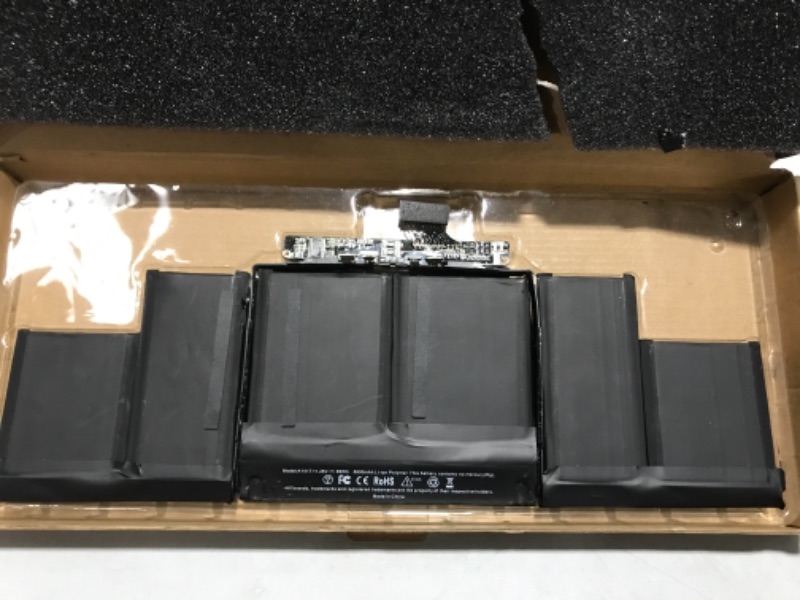 Photo 2 of A1417 Battery Only for (Mid 2012 & Early 2013) A1398 MacBook Pro - Replacement Battery for A1398 MacBook Pro 15-inch Retina (Mid 2012, Early 2013 Version) - EMC 2512 or 2673 [11.26V/99Wh]