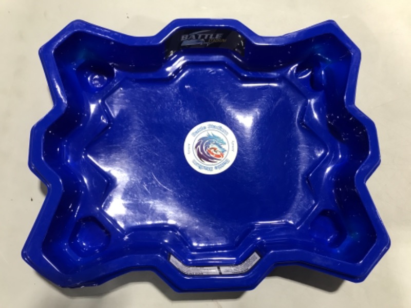 Photo 2 of Aimoly Stadium Battle Arena for Beyblade Battling Game Metal Fusion Arena (Blue) 