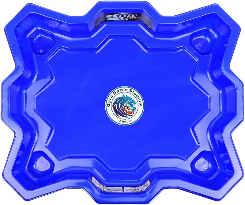Photo 1 of Aimoly Stadium Battle Arena for Beyblade Battling Game Metal Fusion Arena (Blue) 
