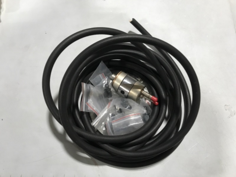 Photo 2 of 3/8 Fuel Line Kit 25FT 6AN Fuel Line Hose Kit EFI LS Fuel Injection line with 14 pcs AN6 Swivel Fuel Hose Fitting Adapter Kit with Regulator - NBR Rubber Perfect For LS Swaps 25 Feet Kit With Regulator