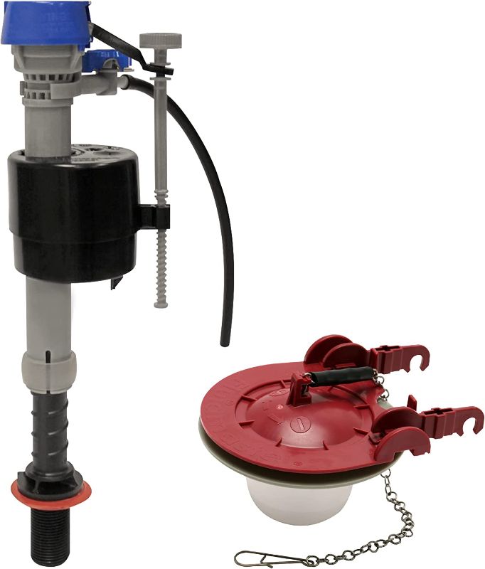 Photo 1 of 
Fluidmaster K-400H-040-T5 PerforMAX Fill Valve and 3-Inch Flapper Toilet Repair Kit, Multicolor
