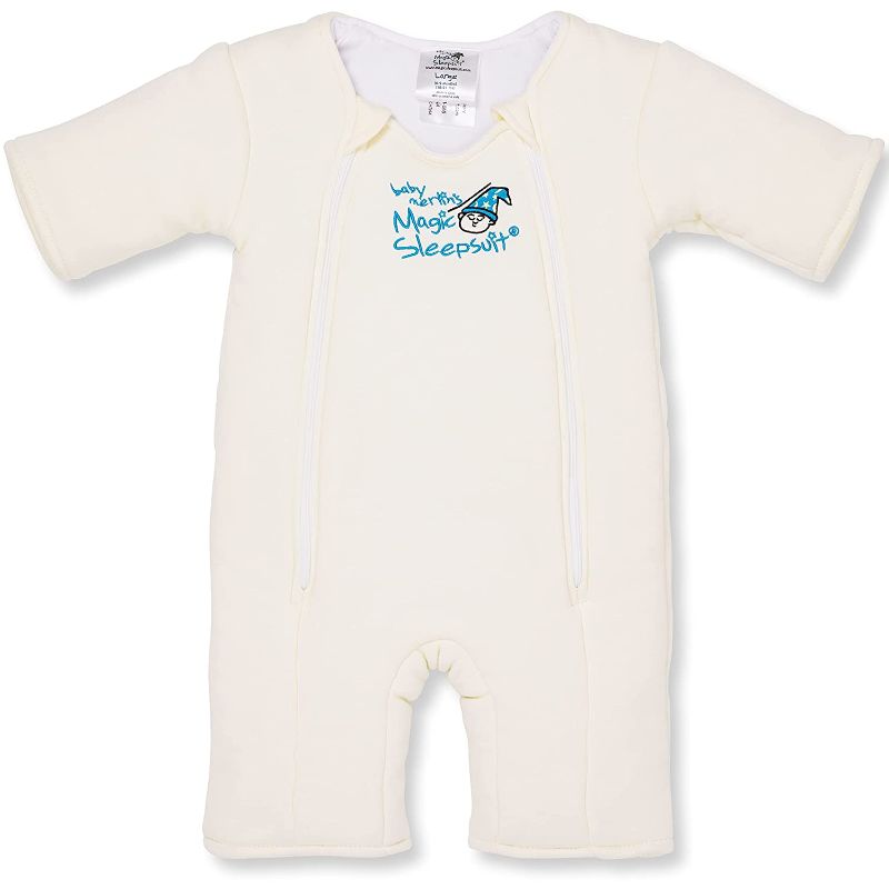 Photo 1 of Baby Merlin's Magic Sleepsuit - 100% Cotton Baby Transition Swaddle - Baby Sleep Suit - Cream - 6-9 Months
