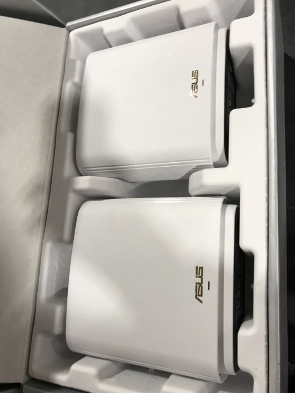 Photo 4 of ASUS ZenWiFi AX6600 Tri-Band Mesh WiFi 6 System (XT8 2PK) - Whole Home Coverage up to 5500 sq.ft & 6+ rooms, AiMesh, Included Lifetime Internet Security, Easy Setup, 3 SSID, Parental Control, White AX6600 | Tri-Band | 2PKs