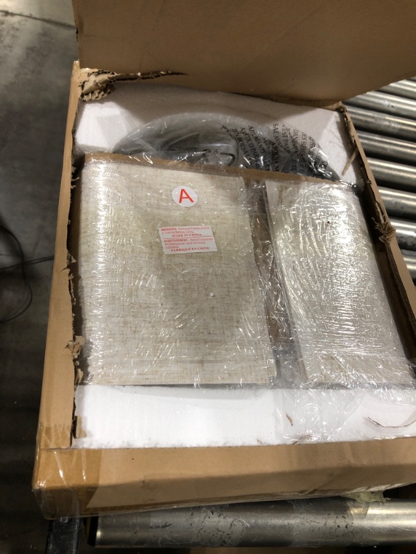 Photo 1 of OYEARS 3-Way Dimmable Touch Control 21.25'' Rustic Table Lamp Set of 2 for Living Room Bedroom Farmhouse Vintage Retro USB Bedside Lamps with Linen Shade for Nightstand Home Office(2 Bulbs Included) 21"