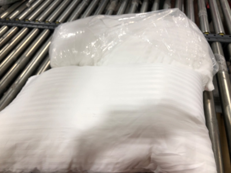 Photo 2 of  Lightweight Super Soft Easy Care Microfiber Pillows, Standard, Bright White 2 Count
