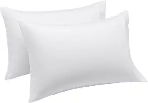 Photo 1 of  Lightweight Super Soft Easy Care Microfiber Pillows, Standard, Bright White 2 Count
