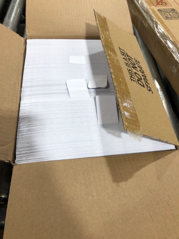 Photo 2 of 500#10 Double Window Security Business Mailing Envelopes - Perfect Size for Multiple Business Statements, Quickbooks Invoices, and Return Envelopes - Number 10 Size 4-1/8 x 9-1/2 - White - 24 LB Blue
