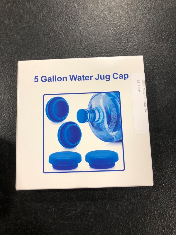Photo 2 of 5 Gallon Water Jug Cap,5 Gallon Jug Lid,Reusable Silicone Replacement Bottle Caps for 55mm Bottles-Pack of 4