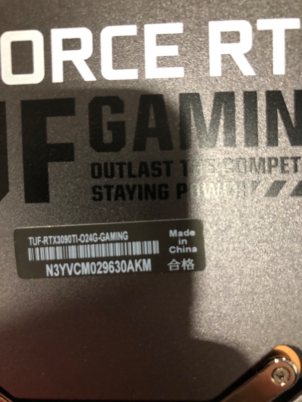 Photo 7 of ASUS TUF Gaming NVIDIA GeForce RTX 3090 Ti OC Edition Graphics Card (PCIe 4.0, 24GB GDDR6X, HDMI 2.1, DisplayPort 1.4a, Dual Ball Fan Bearings, Military-Grade Certification, GPU Tweak) Graphic Card