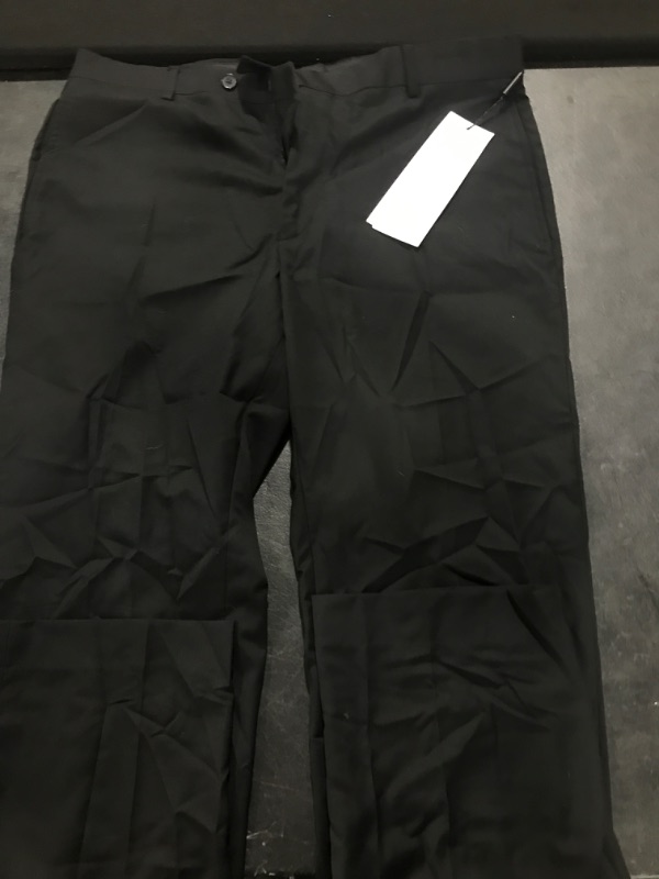 Photo 2 of 34W x 30L Black-Calvin Klein Men's Modern Fit Dress Pant 