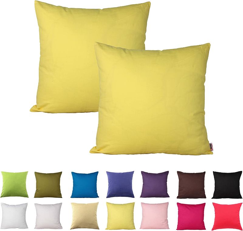 Photo 1 of 2pcs Yellow Pillow covers