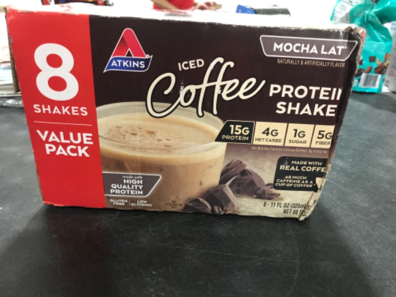 Photo 2 of EXP(03/04/2023)-Atkins Mocha Latte Protein-Rich Shake. With Protein. Keto-Friendly and Gluten Free. Value Pack. (8 Shakes)*Packaging May Vary