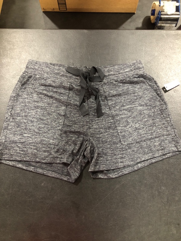 Photo 1 of Amazon Brand - Daily Ritual Women's Cozy Knit Shorts Large Black Marl