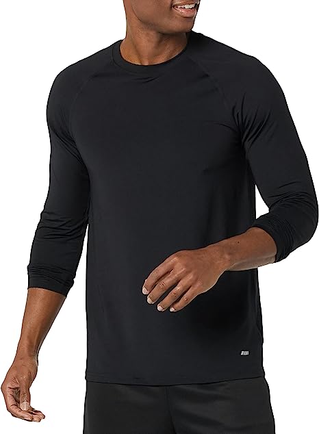 Photo 1 of Amazon Essentials Men's M Tech Stretch Long-Sleeve T-Shirt