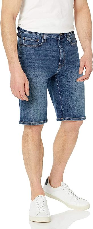 Photo 1 of Amazon Essentials Men's Straight-Fit 11" Inseam Denim Short 29W