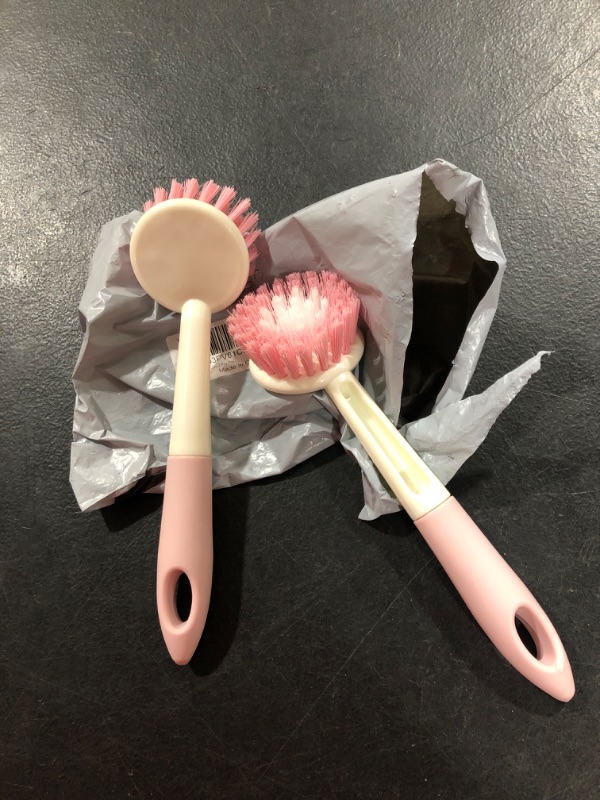 Photo 1 of 2 PCS DISH BRUSH PINK