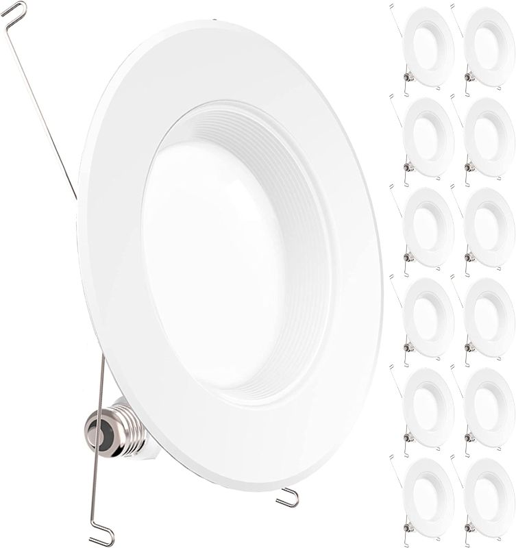 Photo 1 of Sunco LED Recessed Lighting 6 Inch, 6Pack 6000K Daylight 50,000 Hour Lifetime, Dimmable Can Lights, Baffle Trim, 13W=75W, 965LM, Damp Rated, Retrofit Installation - UL Certified
