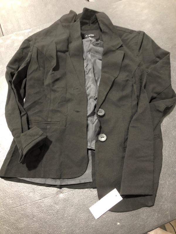 Photo 2 of A. Byer Juniors Long Sleeve Button Welt Jacket Medium Black