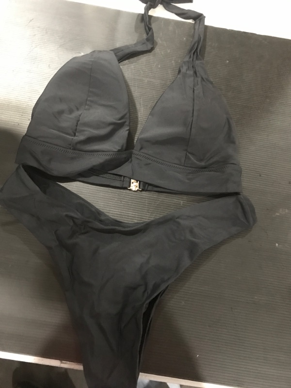 Photo 1 of 2 PIECE BLACK BIKINI SIZE XL 