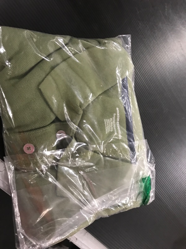 Photo 1 of Amazon Essentials Men's Regular-Fit Cotton Pique Polo Shirt X-Large Light Olive