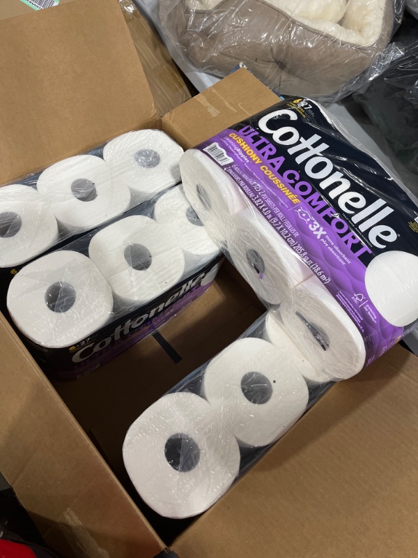 Photo 2 of Cottonelle Ultra Comfort Toilet Paper with Cushiony CleaningRipples Texture, 24 Family Mega Rolls (24 Family Mega Rolls = 108 regular rolls) (4 Packs of 6 Rolls) 325 Sheets per Roll