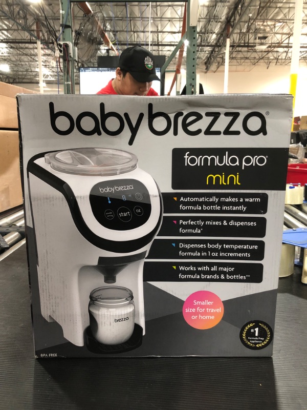 Photo 2 of Baby Brezza Formula Pro Mini Baby Formula Maker – Small Baby Formula Mixer Machine Fits Small Spaces and is Portable for Travel– Bottle Makers Makes The Perfect Bottle for Your Infant On The Go Formula Pro Mini Dispenser Machine