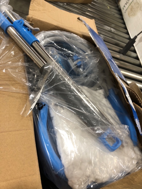 Photo 1 of Masthome Spin Mop and Bucket Floor Cleaning System, Self Wringing Mop and Bucket with 4 Microfiber Mop Head Refills, for Hardwood, Wood, Laminate, Tile Floors