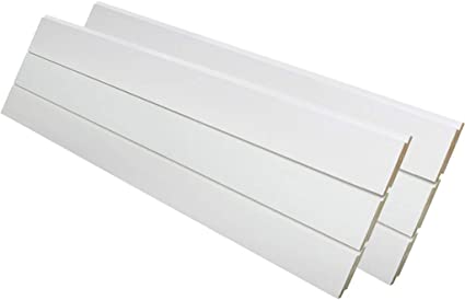 Photo 1 of 9/16 in. x 7-1/4 in. x 7 ft. Primed Wood Nickel Gap Ship Lap Board (6-Pieces Per Box)
