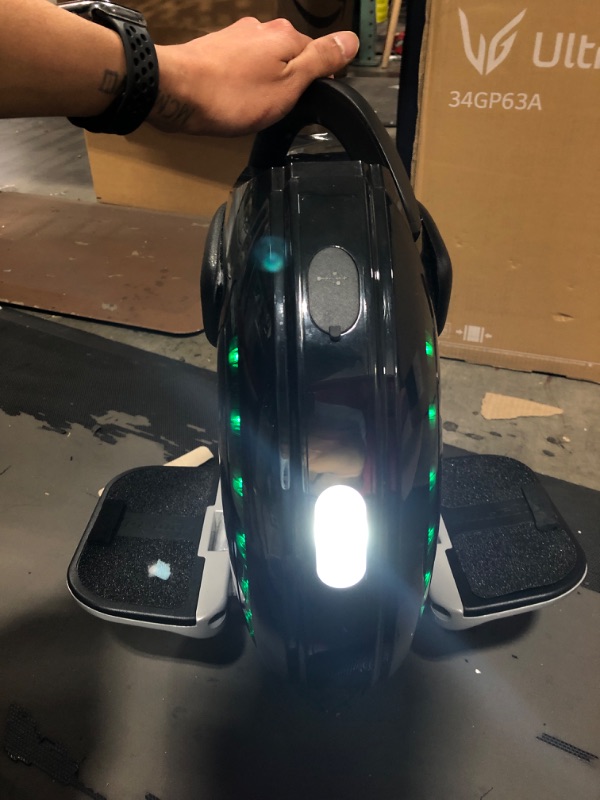 Photo 6 of Kingsong 14D Electric Unicycles for Adults, One Wheel Hoverboard Self Balancing Unicycle EUC, Portable 14 Inch Scooters with LED Lights,Built-in Speaker for Beginners,Powerful Max Speed 18.6mph