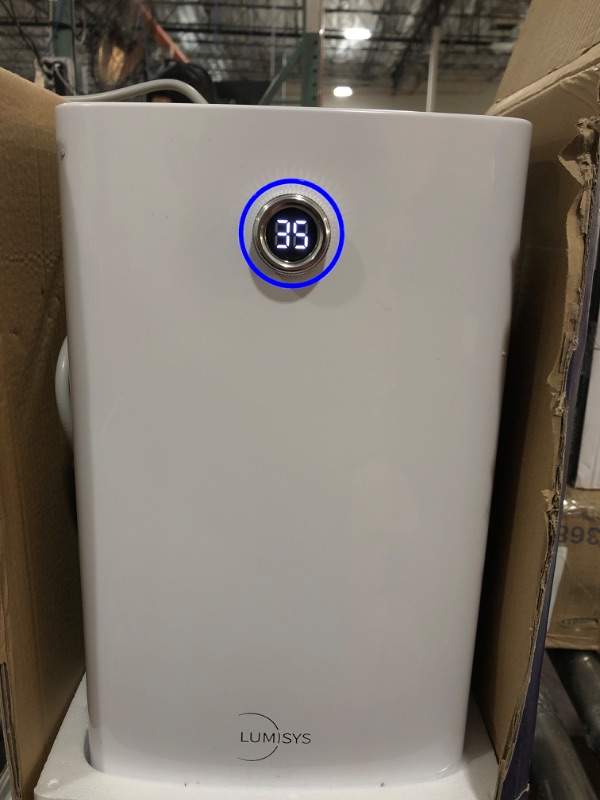 Photo 2 of Lumisys 2000 Sq Ft 30 Pints Dehumidifiers for Large Room, Basements, Home, Bathroom, Bedroom, with Auto or Manual Drainage | 36db Industry Leading Noise Reducing | Air Filter, Three Operation Modes, Rotating Knob 2,000 Sq. Ft