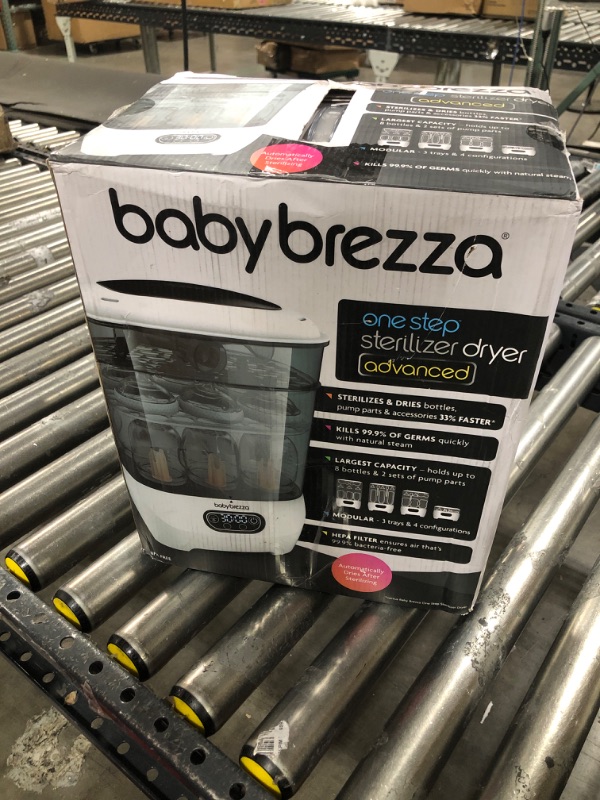 Photo 3 of Baby Brezza Bottle Sterilizer and Dryer Advanced – HEPA Filter And Steam Sterilization – Dries 33 Percent Faster Then Original - Universal Fit up to 8 Baby Bottles And 2 Sets of Pump Parts (Any Brand) Sterilizer-Dryer Advanced---