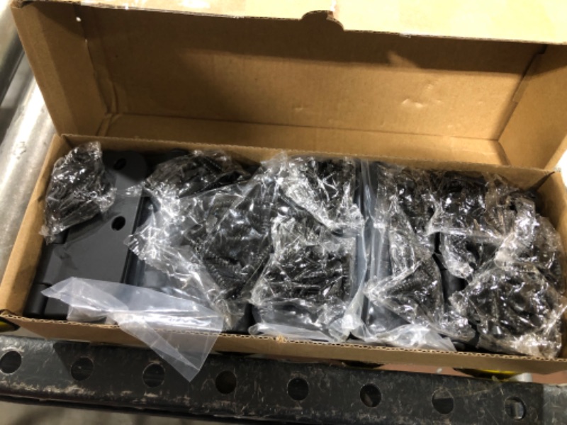 Photo 2 of 24 Pack Matte Black Door Hinges 3.5 inch x3.5 Inch Rounded 5/8" Radius Interior Door Hinges 3 1/2 Inch Hinges for Doors Flat Iron Bifold Residential Standard Bedroom Door Hinge 3 ½"x 3 ½" Hardware