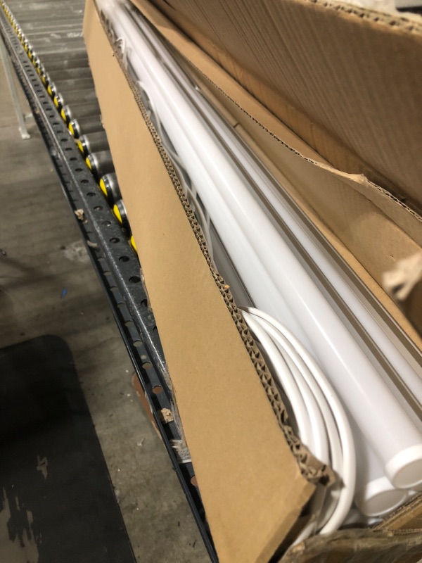 Photo 1 of (Pack of 8) Barrina LED T5 Integrated Single Fixture, 4FT, 2200lm, 6500K (Super Bright White), 20W, Utility Shop Light, Ceiling and Under Cabinet Light, ETL Listed, Corded Electric with ON/Off Switchs

