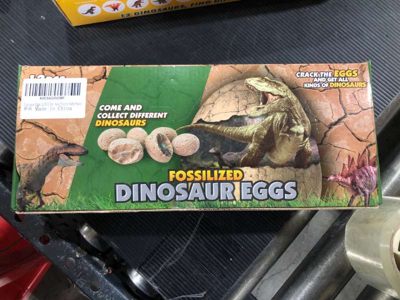 Photo 2 of Dig a Dozen Dino Egg Dig Kit - Egg Dinosaur Toys for Kids 3-12 Year Old - 12 Easter Eggs & Surprise Dinosaurs. Science STEM Activities - Educational Boy Toy Party Gifts for Boys & Girls Ages 3-5 5-7