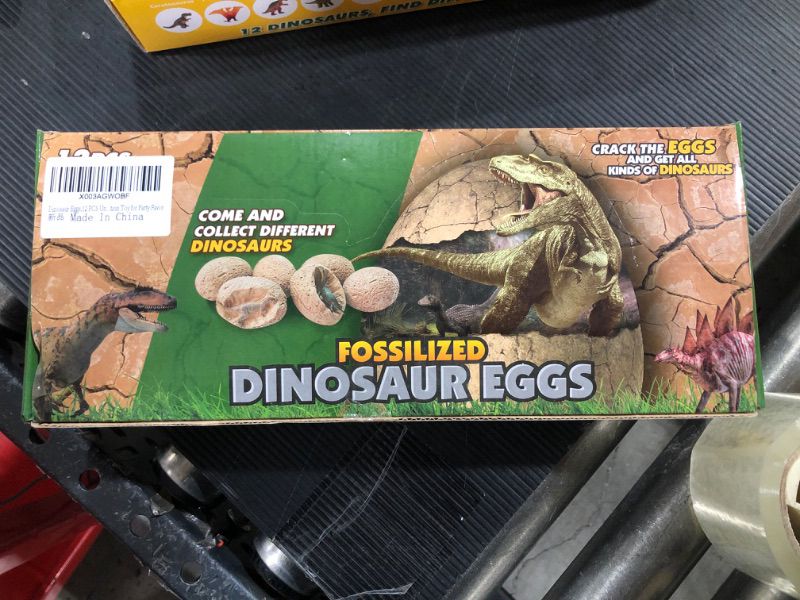 Photo 3 of Dig a Dozen Dino Egg Dig Kit - Egg Dinosaur Toys for Kids 3-12 Year Old - 12 Easter Eggs & Surprise Dinosaurs. Science STEM Activities - Educational Boy Toy Party Gifts for Boys & Girls Ages 3-5 5-7