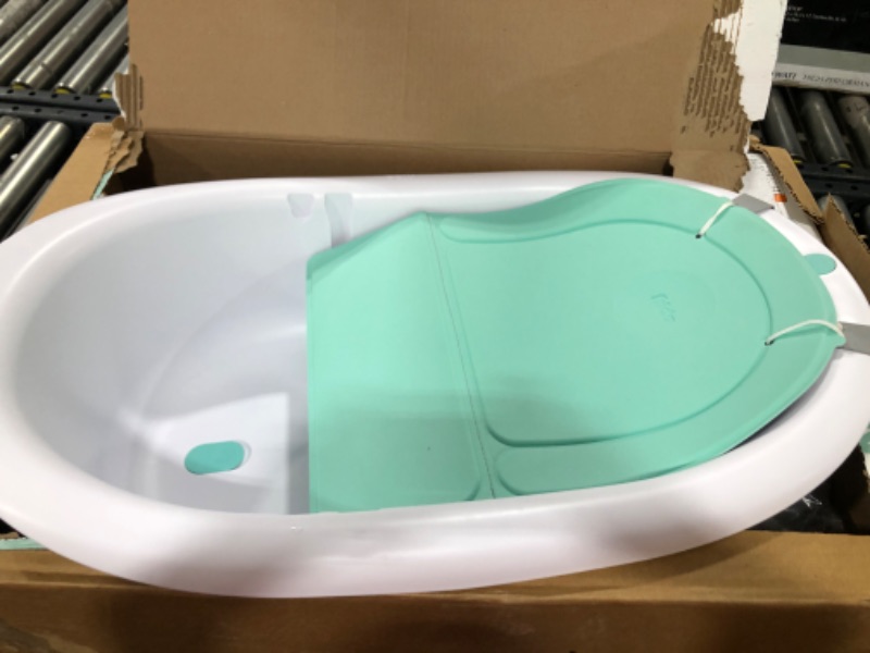 Photo 2 of 4-in-1 Grow-with-Me Bath Tub by Frida Baby Transforms Infant Bathtub to Toddler Bath Seat with Backrest for Assisted Sitting in Tub