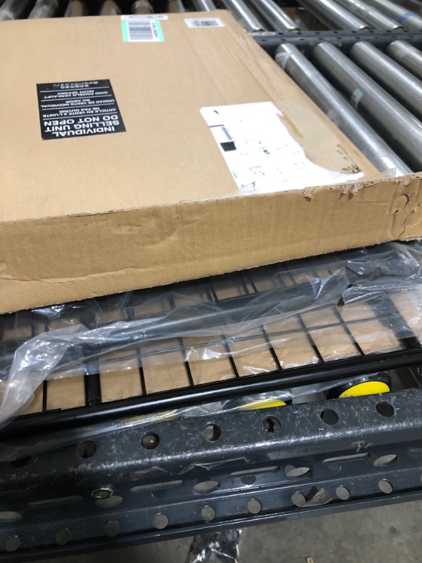 Photo 1 of mDesign Metal Rolling Sports Equipment Storage Bin Holder Rack - for Garage, Gym - Holds Sports Equipment, Basket Balls, Soccer Balls, Volley Balls - Strong Sturdy Frame with 4 Locking Wheels - Black 1 Black