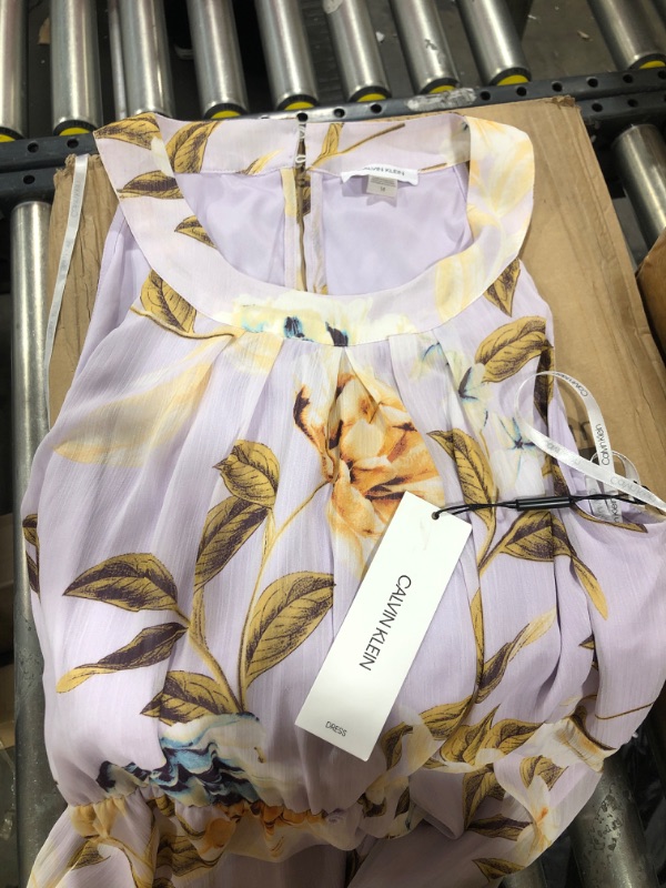 Photo 1 of Calvin Klein Printed Halter Maxi Dress 14