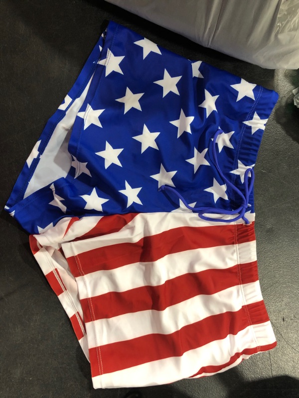 Photo 1 of AMERICAN FLAG SWIM SHORTS L