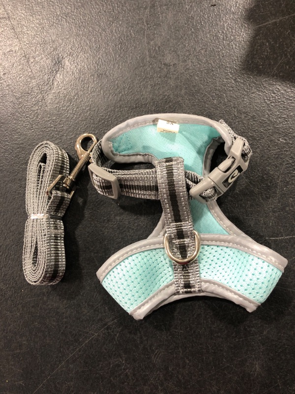 Photo 1 of Puppia Soft Dog Harness No Choke Over-The-Head Triple Layered Breathable Mesh Adjustable Chest Belt and Quick-Release Buckle, Sky Blue, XS