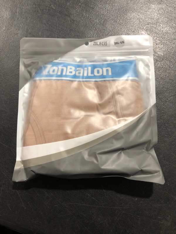 Photo 1 of ZONBAILON Men's Bamboo No Ride Up Boxer Briefs Underwear 3XL