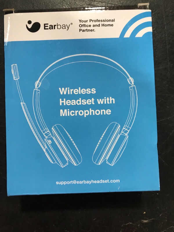 Photo 2 of Bluetooth Headset With Microphone, Wireless Headphones With Mic Noise Cancelling,On Ear Headsets V5.0, Multi Connect|Handsfree|28 Hrs Playtime|Clear Calls|Mute Button For Zoom/Ms Teams/Skype/PC/Laptop Silver