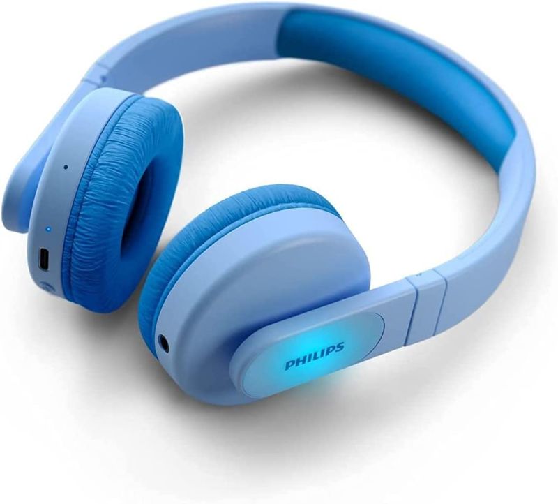 Photo 1 of PHILIPS K4206 Kids Wireless On-Ear Headphones, Bluetooth + Cable Connection, 85dB Limit for Safer Hearing, Built-in Mic, 28 Hours Play time, Parental Controls via Headphones