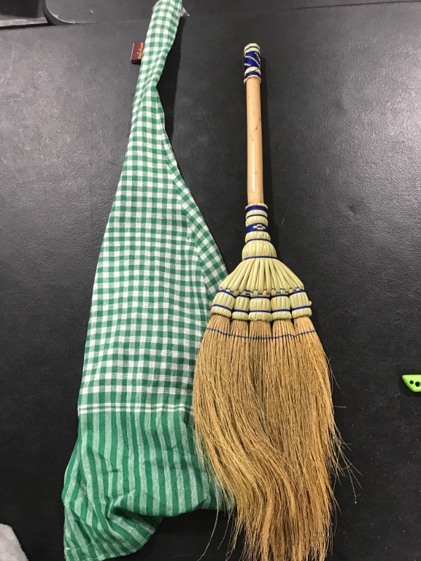 Photo 2 of 24-inch Tall of Thai Natural Grass Broom Asian Broom for RV's Camping Tent & Training Children Cleaning 