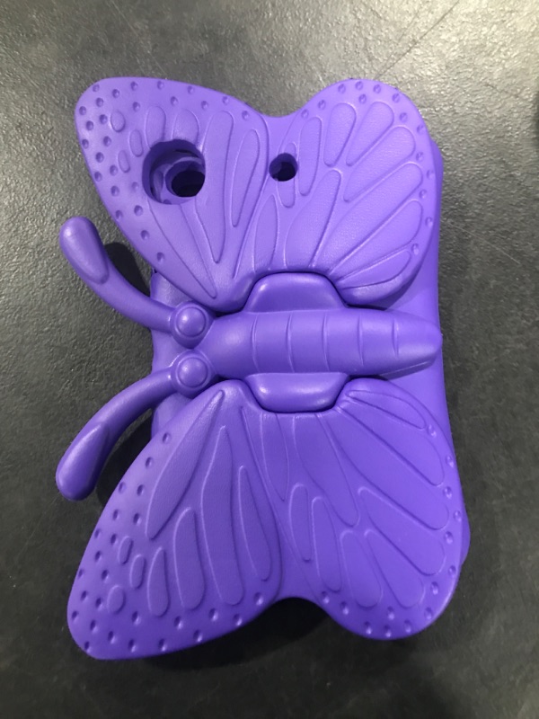 Photo 2 of Xboun Butterfly Series EVA Shock Proof Protective Case for Apple iPad Mini 1/Mini 2/ Mini 3/Mini 4/Mini 5/Mini 6 (Purple) 