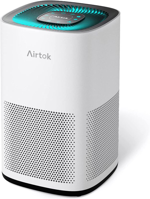 Photo 1 of AIRTOK Air Purifiers for Home Large Room up to 793ft², H13 True HEPA Air Filter Cleaner, Odor Eliminator, Remove Allergies Smoke Dust Pollen Pet Dander, Ozone-Free, Night Light