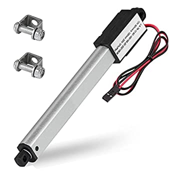 Photo 1 of Mini Electric Linear Actuator Stroke 4"–Force 4.5 lbs–12V | High-Speed 1.97"/sec–Weight 0.25KG Ideal for Intelligent Range Hood, Fan Blades, Cabinets, Window Opener, Robotics, Home Automation 