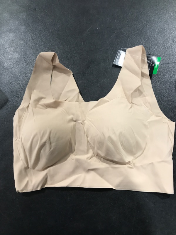 Photo 2 of Bali womens Comfort Revolution Wireless T-shirt Bra, Full-coverage Pullover Bra, Df3491 Large Nude