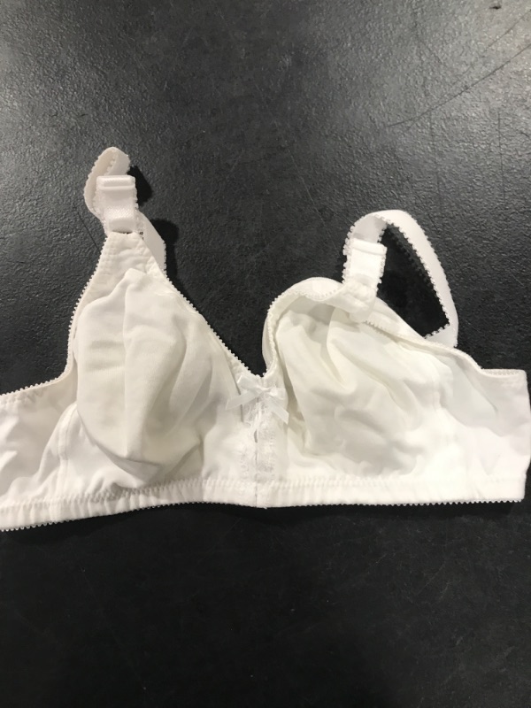 Photo 2 of Bali Double Support Wireless Bra, Full-Coverage Wirefree T-Shirt Bra, Comfortable Cotton Wirefree Bra, Our Best Everyday Bra 36B White