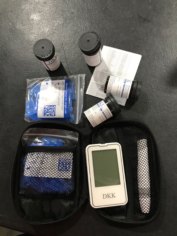 Photo 2 of Blood Glucose Monitor - Portable Diabetes Testing Kit with 100 Test Strips and 100 Lancets - Blood Glucose Meter with Lancing Device - Large LCD Display Blood Sugar Test Kit for Home Use